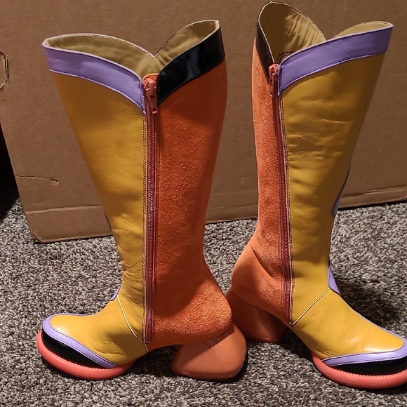 John Fluevog Colorful Women's Boots - Picture 5 of 10